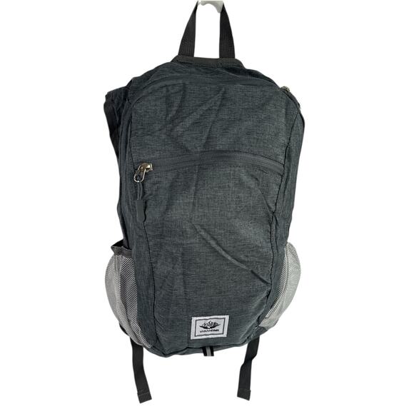 Foldable Lightweight Travel Backpack Dark Gray Packable with Pockets NWOT unisex - Picture 7 of 8